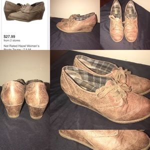 Wedge dress booties like new